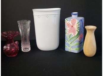 Grouping Of Bud Vases Including Rossi Glass & Dansko
