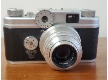Vintage Argus C4 Film Camera & Leather Case