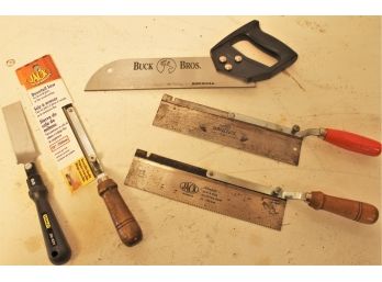 Lot Of Detailing Saws From Buck Bros., Stanley, American Tool, And More