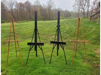 Four Wood & Metal Art Easels - Weber Torino