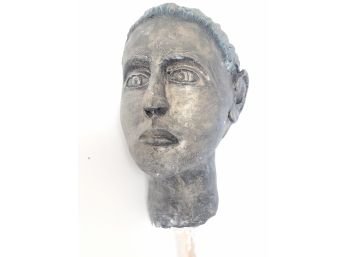 Local Artisan Handmade Painted Clay Woman's Head / Bust