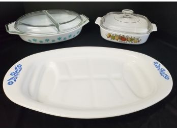 Vintage Pyrex And Corning Ware Cookware