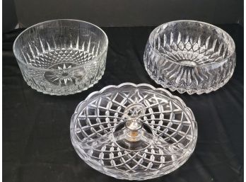Assortment Of Glass & Crystal Bowls & Serving Ware - GE Service Award