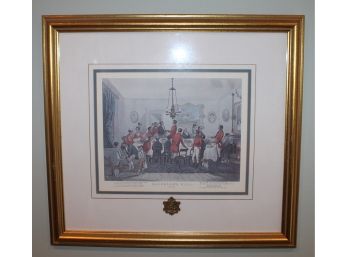 Vintage Framed And Double Matted Litho Titled 'Bachelor's Hall' Plate 9
