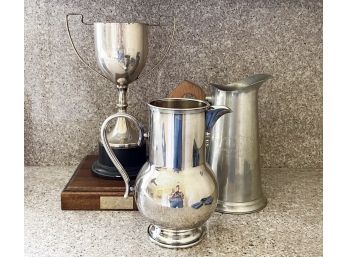 A Silverplate And Pewter Assortment