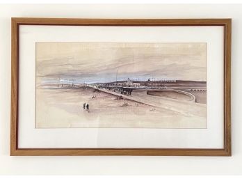 A Vintage Framed Watercolor, Dated 1971