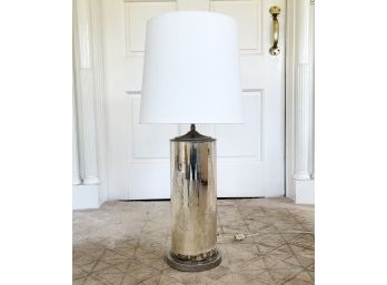 A Modern Mercury Glass Lamp