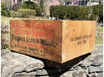 An Antique Scotch Whisky Crate