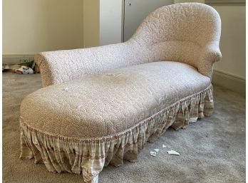 A Vintage Upholstered Chaise Lounge