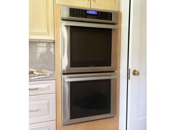 A Set Of Thermador Stainless Steel Double Ovens (Presumably Gas)