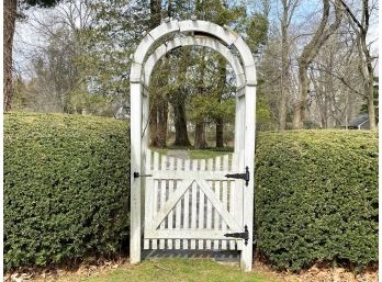 A Wood Trellis And Gate (As IS)