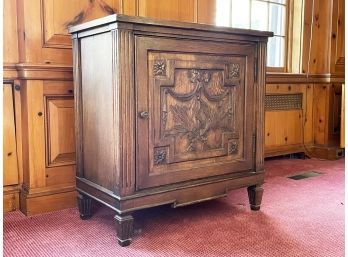 A Vintage Paneled Wood Stereo Cabinet