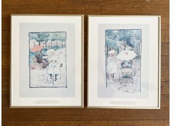 A Pair Of Framed Met Museum Prendergast Prints