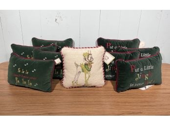 9 - Holiday Pillows By Patience Brewster And Peking Handicraft FL