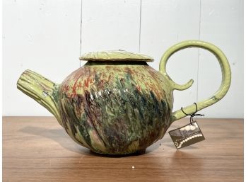 David Changar Mangrove Green Teapot - Signed By The Artist FL