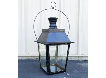 Grand Hanging Lantern With Glass Door SS