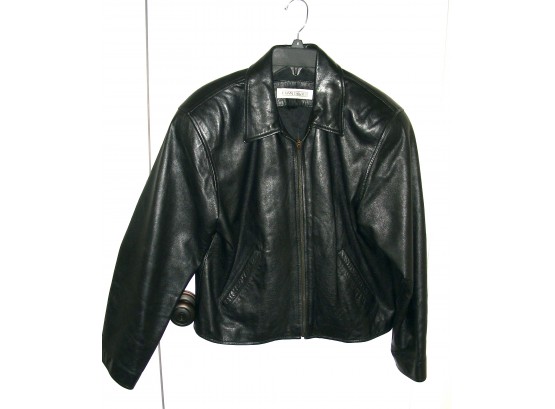 Evan Davies Women's Leather Jacket, Size 8