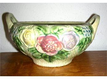Roseville Rozane Double Handled Pottery Bowl