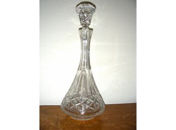 Large Crystal Decanter With Stopper