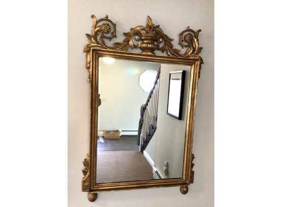 Lovely Large Ornate Vintage Mirror Gold Finish