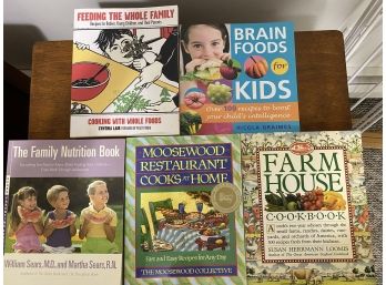 Cooking & Nutrition For Healthy Families & Kids Lot Of  5 Books