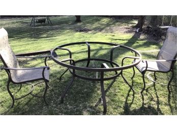 Patio Set Table Base & 2 Chairs