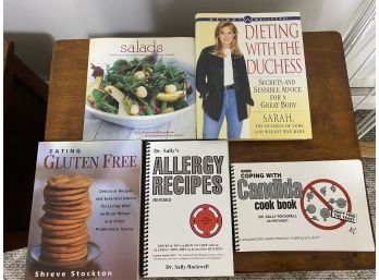 Gluten Free Allergy Dieting  Coping With Candida Cookbooks Lot Of 5 Books