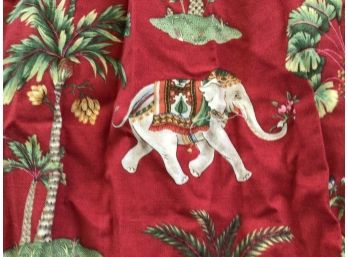 Fabulous Custom Made Drapes Elephant Fabric Cost $900