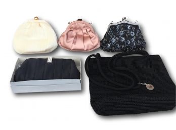 Group Of 5 Assorted Handbags Of Various Designers Including The Sak, Vanessa, Olga Berg And More