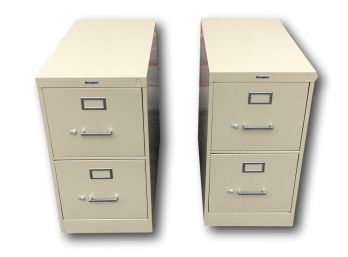 Paid $376, Set Of 2 File Cabinets 2-Drawer