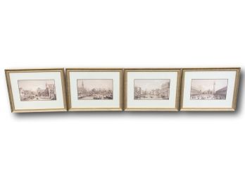 Paid $1,340, 4 Views Of Venice By Antonio Visentini, Purchased From Lillian August, 19.5' By 24.5' Each