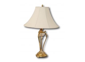 Paid $552, Pair Of Decorative Crafts Inc. Brass & Crystal Table Lamps In Excellent Condition