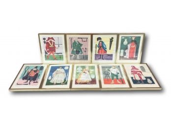 Set Of 9 Prints By Warja Honegger Lavater, 2300 Years Of Medical Costumes, Really Cool Artwork