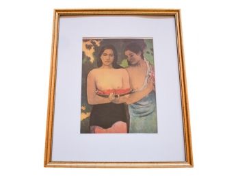 Framed Print 'Two Tahitian Women' By Paul Gauguin (French, 1849-1903)