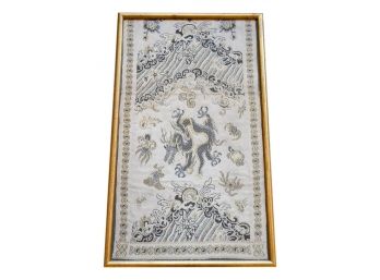 Vintage Framed Chinese Silk Embroidery Art