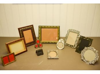 Collection Of Eleven Vintage And Antique Photograph Frames