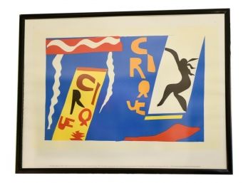 Framed Matisse 'The Circus' Colored Stencil Gouache