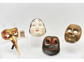 Collection Of Masks From Around The World - La Maschera Del Galeone Italian And More