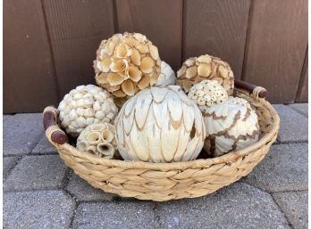 Decorative Seed Balls In A Nice Basket
