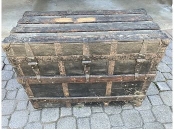 Rich Reed & Atwood Boston 1880-1890's Antique Steamer Trunk All Original