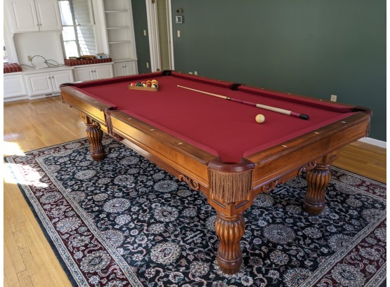 Beautiful Brunswick Dominion Billiard Table And Accessories