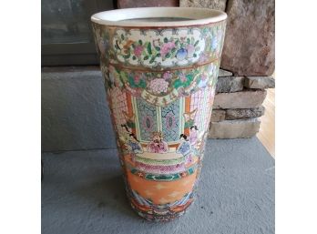 Decorative Asian-Style Ceramic Vase / Umbrella Stand