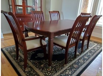 Modern Somerton Table With (5) Side Chairs  And (2) Arm Chairs - Art Deco Style