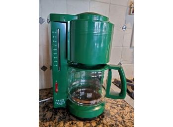 Green Krups Gevalia Kaffe 10 Cup Coffemaker