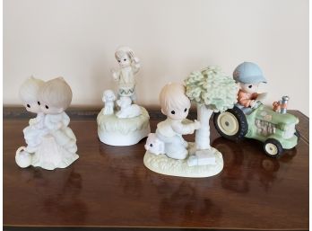 Precious Moments Lot, (4) Collectible Figurines