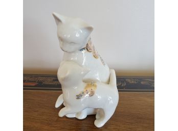 Lenox Ivory Porcelain Cat Figure Circa 1995