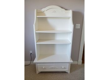 Sweet! Bright White Bookcase With Drawer