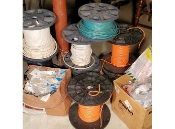 Huge Lot Of Miscellaneous Cable And Wall Plates!