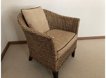 Pier One Rattan Chair With Cushions