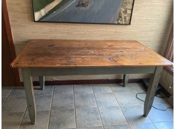Fantastic Farm Kitchen Table Made Of Old Wood